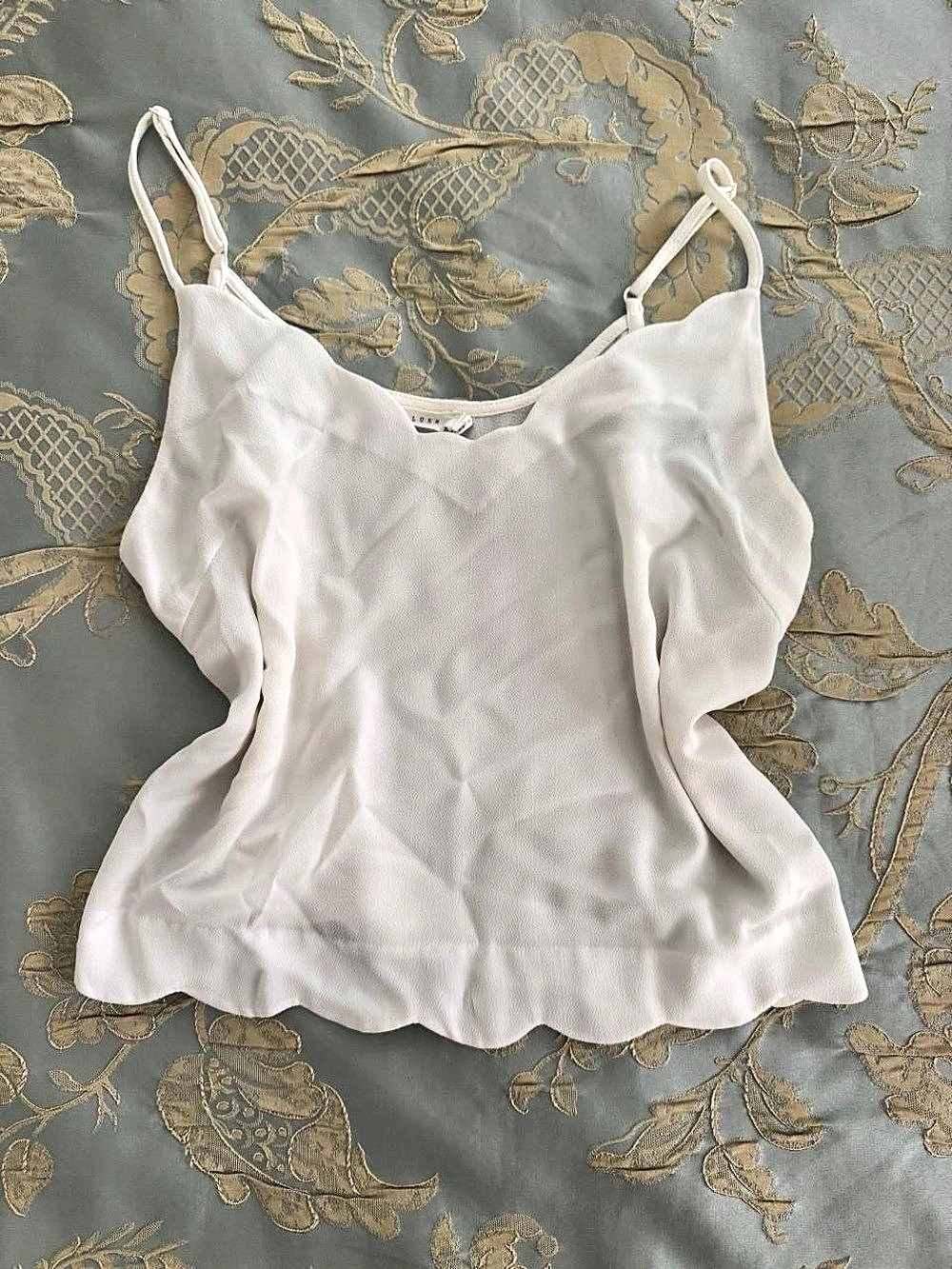 Lush White Camisole Large Like New